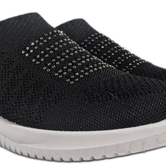 Walky Women Comfortable Sock Slip On Black Sneaker - Picture 8 of 8